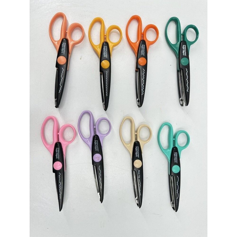 fiskars scissors paper edgers Set Of 8 (B-10)